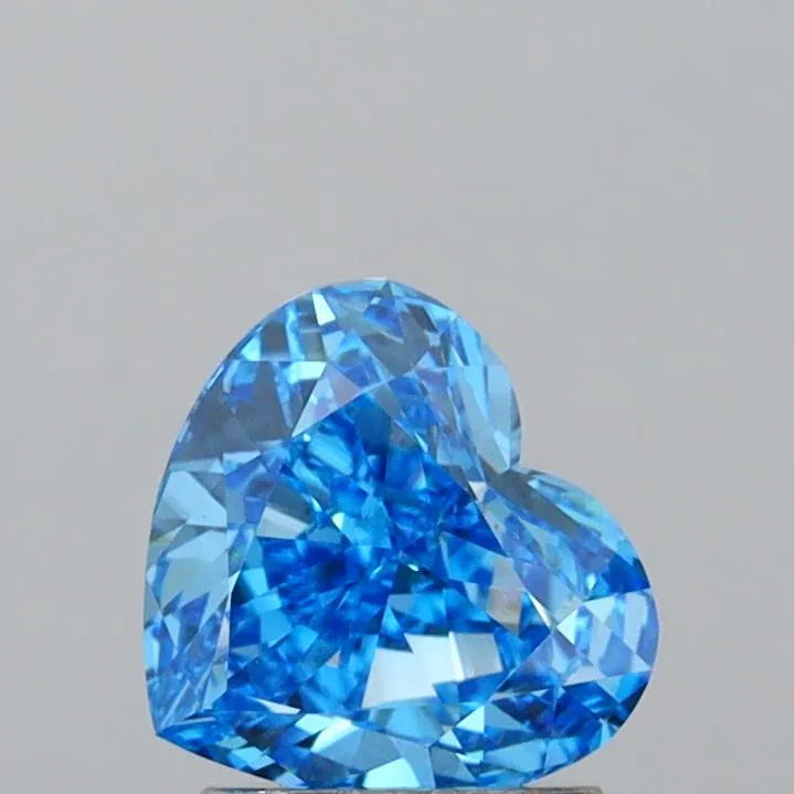 2.01ct Heart Lab Grown Diamond (Colour Fancy Vivid Blue, Clarity VVS2, IGI Certified)