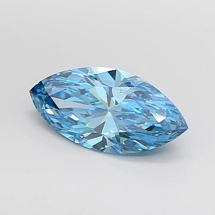2.01ct Marquise Lab Grown Diamond (Colour Fancy Vivid Blue, Clarity VS2, IGI Certified)