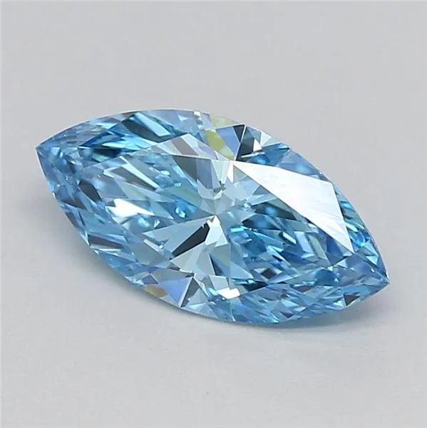 2.01ct Marquise Lab Grown Diamond (Colour Fancy Vivid Blue, Clarity VVS2, IGI Certified)