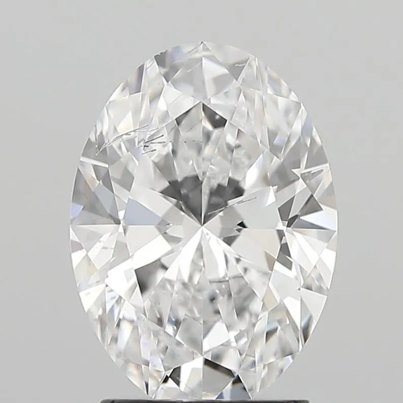 2.01ct Oval Lab Grown Diamond (Colour D, Clarity SI2, IGI Certified)