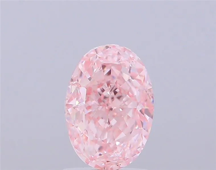 2.01ct Oval Lab Grown Diamond (Colour Fancy Intense Pink, Clarity VS1, IGI Certified)
