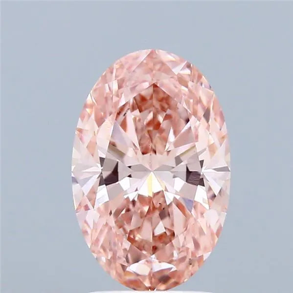 2.01ct Oval Lab Grown Diamond (Colour Fancy Vivid Pink, Clarity VS1, IGI Certified)