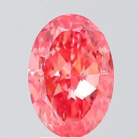 2.01ct Oval Lab Grown Diamond (Colour Fancy Vivid Pink, Clarity VS1, IGI Certified)