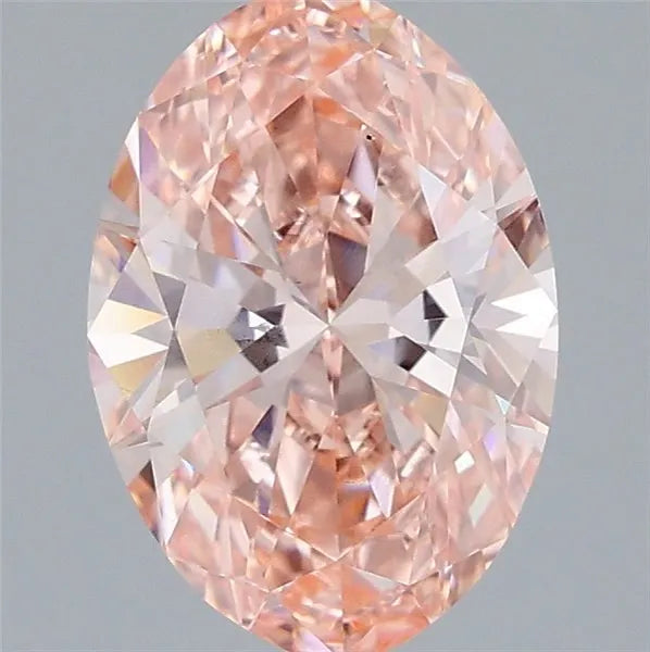 2.01ct Oval Lab Grown Diamond (Colour Fancy Vivid Pink, Clarity VS1, IGI Certified)
