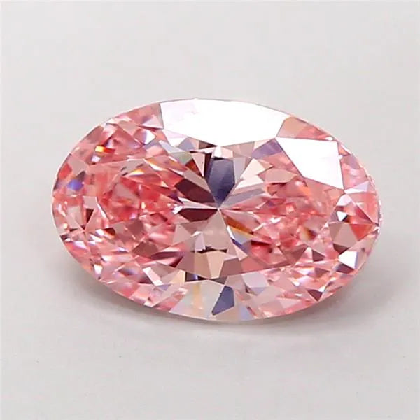 2.01ct Oval Lab Grown Diamond (Colour Fancy Vivid Pink, Clarity VS1, IGI Certified)
