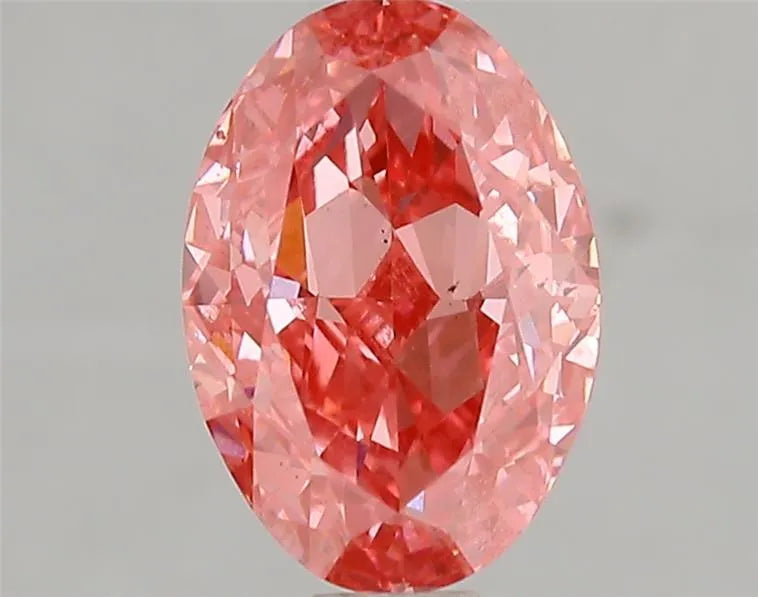 2.01ct Oval Lab Grown Diamond (Colour Fancy Vivid Pink, Clarity VS2, IGI Certified)