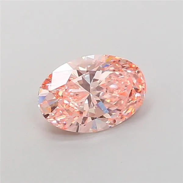 2.01ct Oval Lab Grown Diamond (Colour Fancy Vivid Pink, Clarity VVS2, IGI Certified)