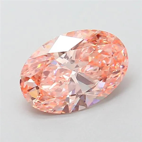 2.01ct Oval Lab Grown Diamond (Colour Fancy Vivid Pink, Clarity VVS2, IGI Certified)