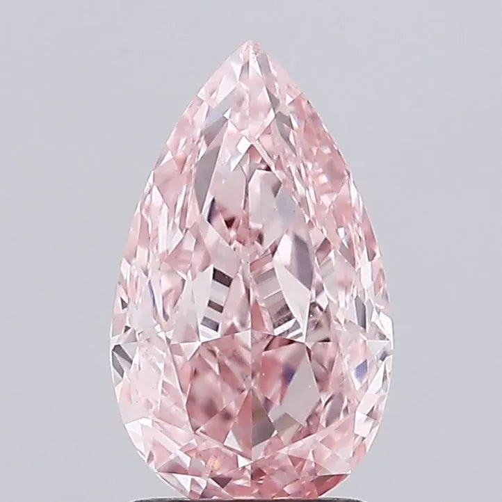 2.01ct Pear Lab Grown Diamond (Colour Fancy Intense Pink, Clarity VS1, IGI Certified)