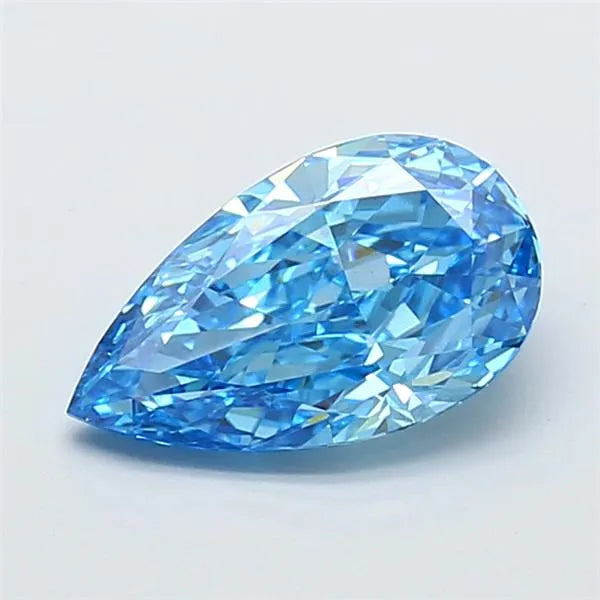 2.01ct Pear Lab Grown Diamond (Colour Fancy Vivid Blue, Clarity VS1, IGI Certified)