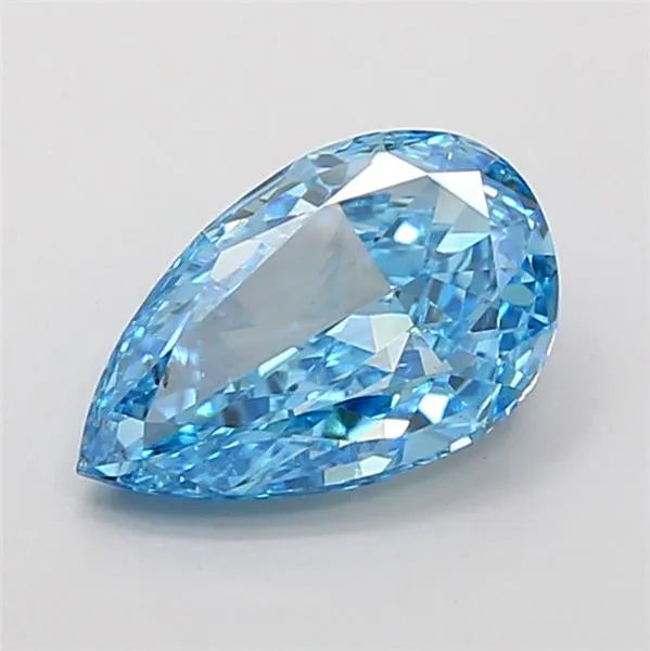 2.01ct Pear Lab Grown Diamond (Colour Fancy Vivid Blue, Clarity VS2, IGI Certified)
