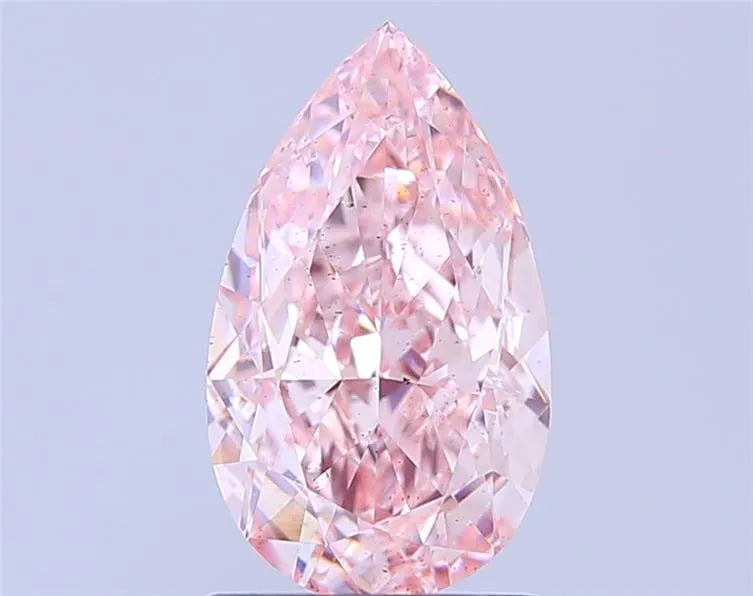 2.01ct Pear Lab Grown Diamond (Colour Fancy Vivid Pink, Clarity SI1, IGI Certified)