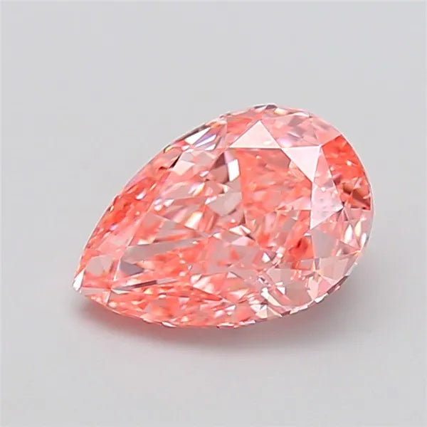 2.01ct Pear Lab Grown Diamond (Colour Fancy Vivid Pink, Clarity VS1, IGI Certified)