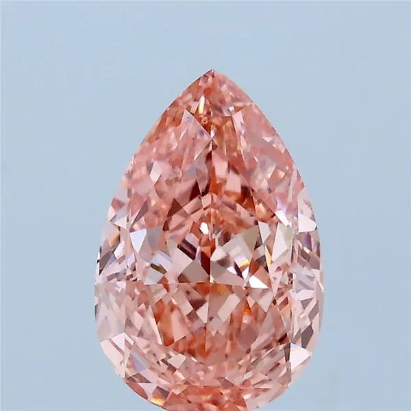 2.01ct Pear Lab Grown Diamond (Colour Fancy Vivid Pink, Clarity VS2, IGI Certified)