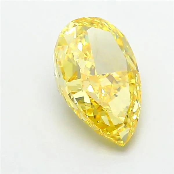 2.01ct Pear Lab Grown Diamond (Colour Fancy Vivid Yellow, Clarity VS2, IGI Certified)