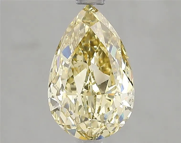 2.01ct Pear Lab Grown Diamond (Colour Fancy Yellow, Clarity VS1, IGI Certified)