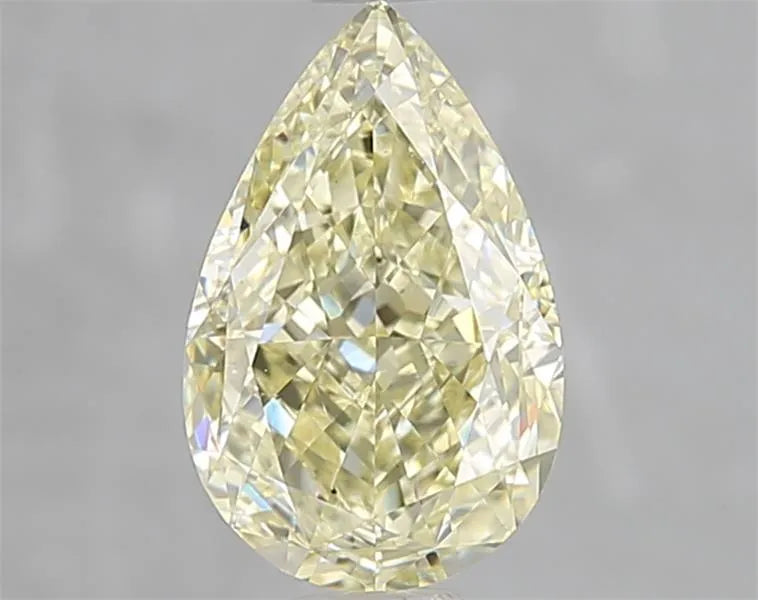 2.01ct Pear Natural Diamond (Colour Fancy Light Yellow, Clarity SI1, GIA Certified)