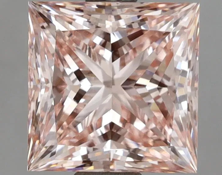 2.01ct Princess Lab Grown Diamond (Colour Fancy Intense Pink, Clarity VS1, IGI Certified)