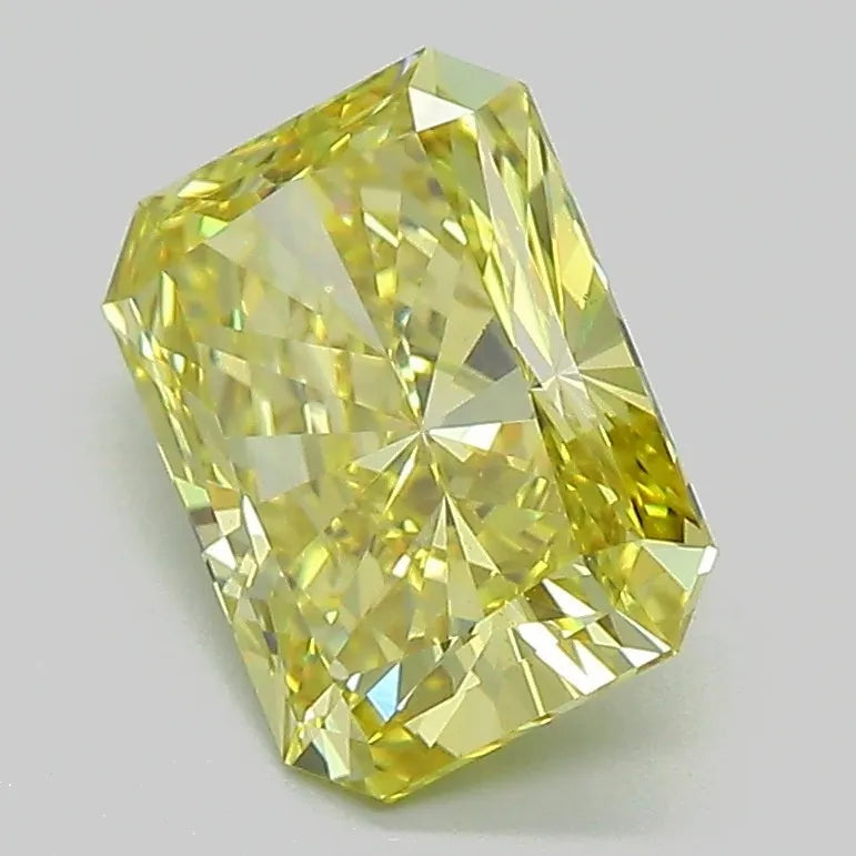 2.01ct Radiant Lab Grown Diamond (Colour Fancy Intense Yellow, Clarity VS1, IGI Certified)