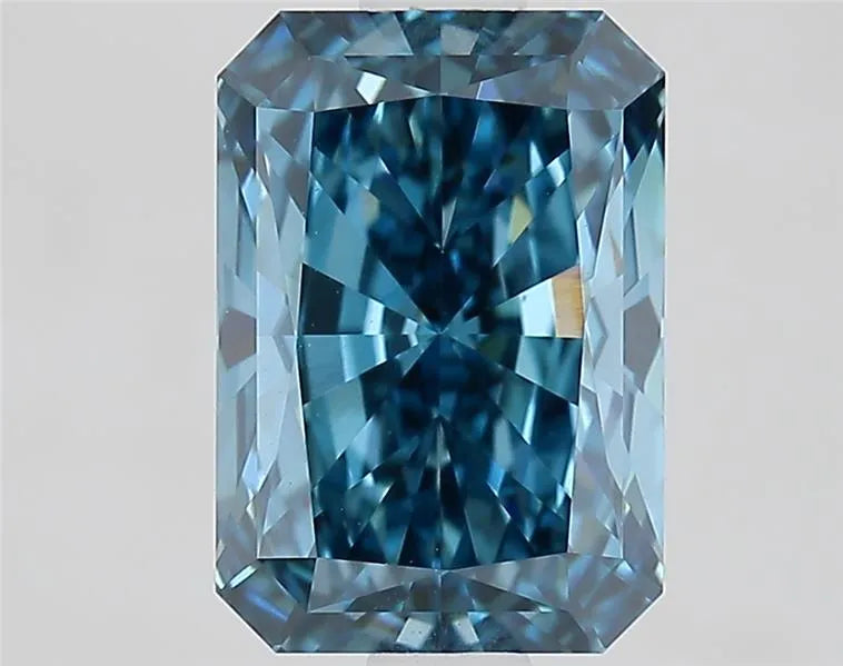 2.01ct Radiant Lab Grown Diamond (Colour Fancy Vivid Blue, Clarity VVS2, IGI Certified)
