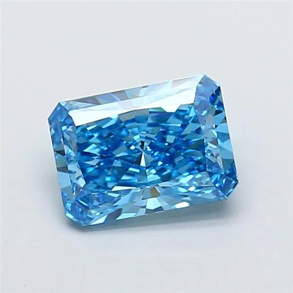 2.01ct Radiant Lab Grown Diamond (Colour Fancy Vivid Blue, Clarity VVS2, IGI Certified)