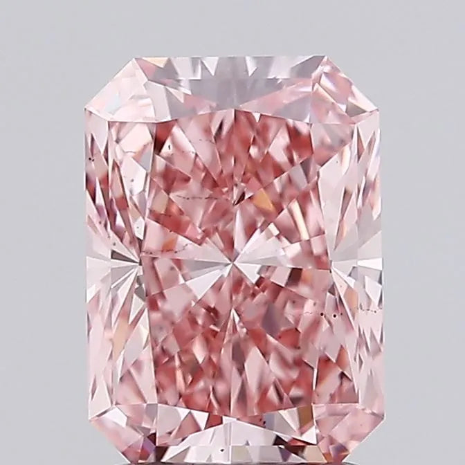 2.01ct Radiant Lab Grown Diamond (Colour Fancy Vivid Pink, Clarity VS2, IGI Certified)