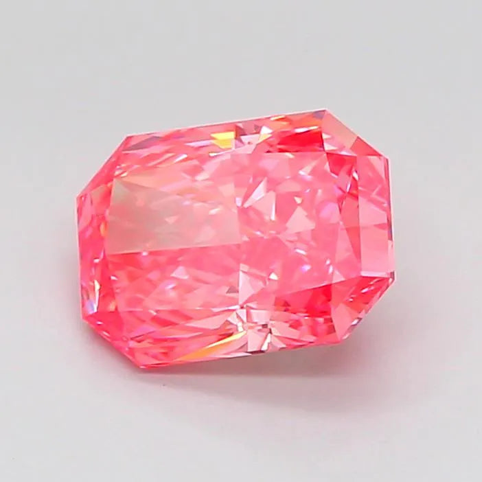 2.01ct Radiant Lab Grown Diamond (Colour Fancy Vivid Pink, Clarity VVS1, IGI Certified)