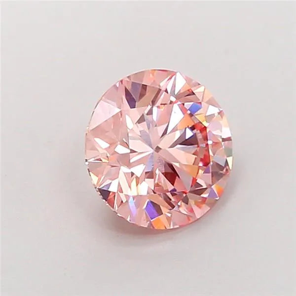 2.01ct Round Lab Grown Diamond (Colour Fancy Intense Pink, Clarity VS2, Cut EX, IGI Certified)