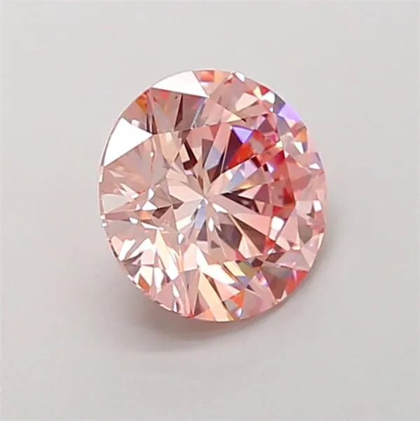 2.01ct Round Lab Grown Diamond (Colour Fancy Intense Pink, Clarity VS2, Cut ID, IGI Certified)