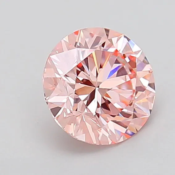 2.01ct Round Lab Grown Diamond (Colour Fancy Intense Pink, Clarity VVS2, Cut EX, IGI Certified)