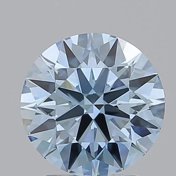 2.01ct Round Lab Grown Diamond (Colour Fancy Vivid Blue, Clarity VVS2, Cut ID, IGI Certified)