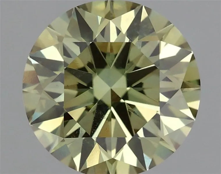 2.01ct Round Lab Grown Diamond (Colour Fancy Vivid Green, Clarity VS1, Cut ID, IGI Certified)