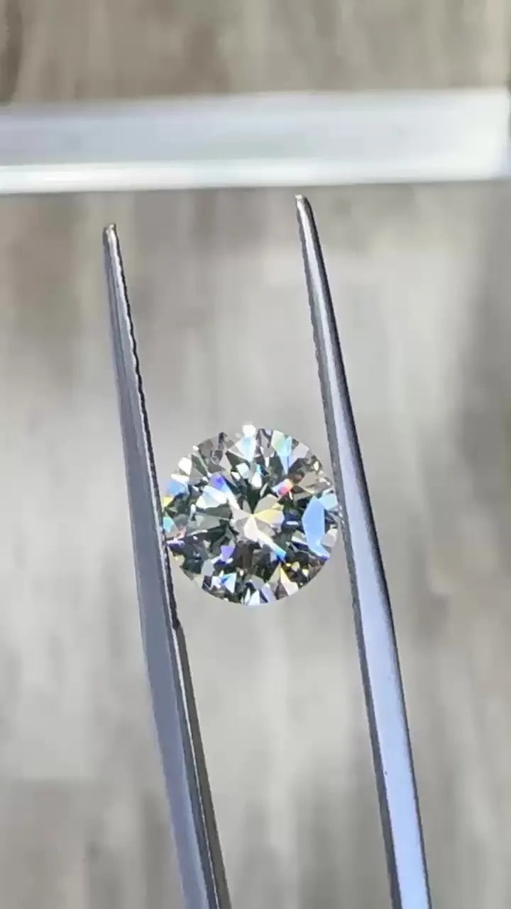 2.01ct Round Natural Diamond (Colour I, Clarity SI1, Cut ID, EGL Certified)