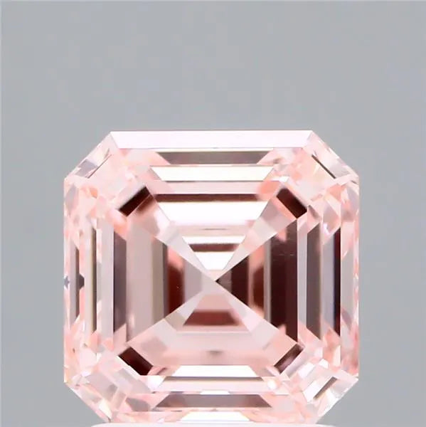 2.01ct Square emerald Lab Grown Diamond (Colour Fancy Intense Pink, Clarity VVS2, IGI Certified)