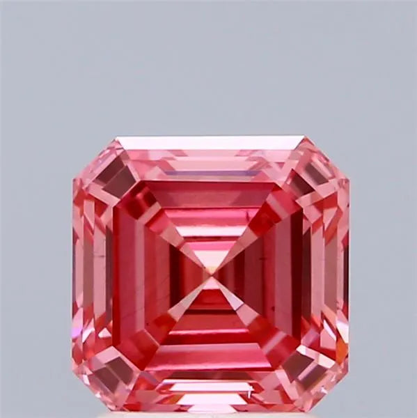 2.02ct Asscher Lab Grown Diamond (Colour Fancy Vivid Pink, Clarity VS2, IGI Certified)