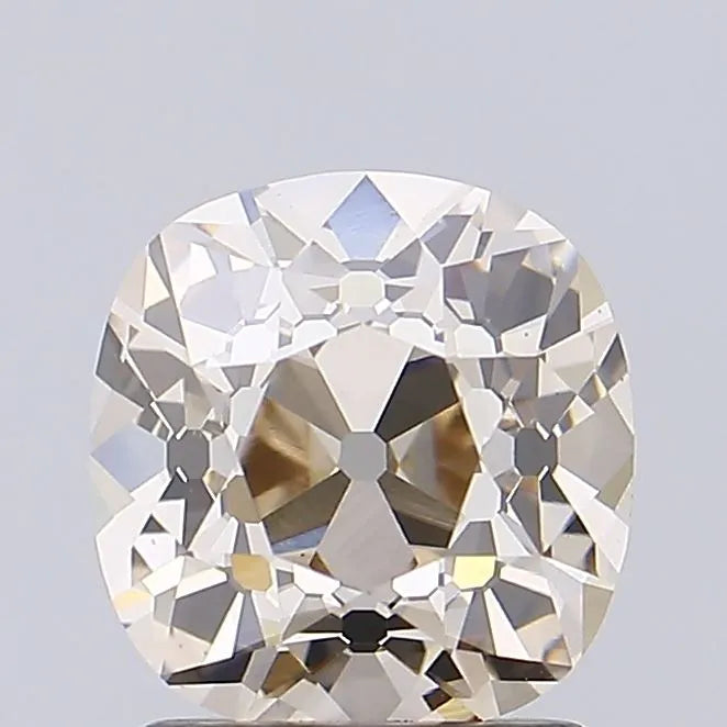 2.02ct Cushion Lab Grown Diamond (Colour Fancy Light Brown, Clarity VS1, IGI Certified)