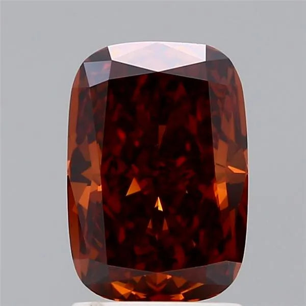 2.02ct Cushion brilliant Lab Grown Diamond (Colour Fancy Deep Orange, Clarity VS1, IGI Certified)