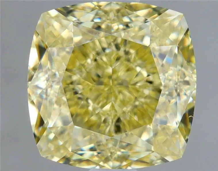 2.02ct Cushion brilliant Natural Diamond (Colour Fancy Light Yellow, Clarity VS1, GIA Certified)