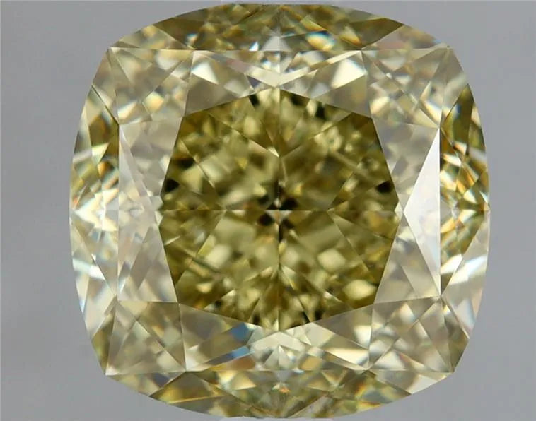 2.02ct Cushion brilliant Natural Diamond (Colour Fancy Yellow, Clarity VVS2, GIA Certified)