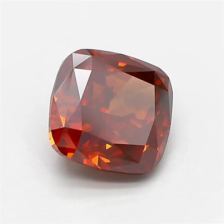 2.02ct Cushion modified Lab Grown Diamond (Colour Fancy Deep Brownish Orange, Clarity VS1, IGI Certified)
