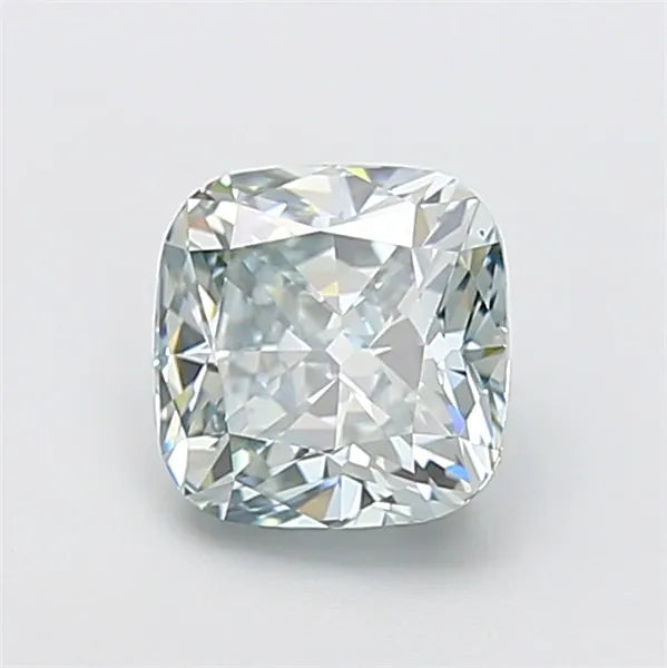 2.02ct Cushion modified Lab Grown Diamond (Colour Fancy Green Blue, Clarity VVS1, IGI Certified)
