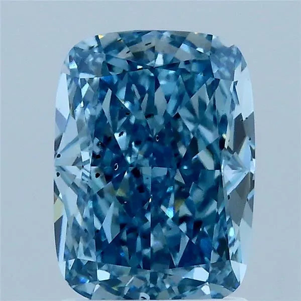 2.02ct Cushion modified Lab Grown Diamond (Colour Fancy Vivid Blue, Clarity SI1, IGI Certified)