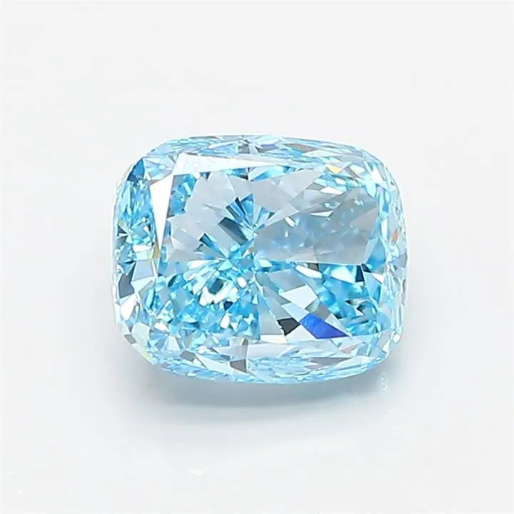 2.02ct Cushion modified Lab Grown Diamond (Colour Fancy Vivid Blue, Clarity VS1, IGI Certified)