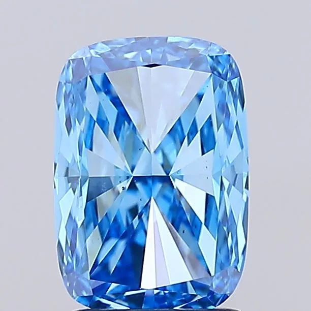 2.02ct Cushion modified Lab Grown Diamond (Colour Fancy Vivid Blue, Clarity VS2, IGI Certified)