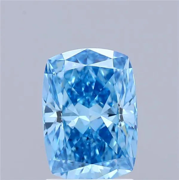 2.02ct Cushion modified Lab Grown Diamond (Colour Fancy Vivid Blue, Clarity VVS2, IGI Certified)