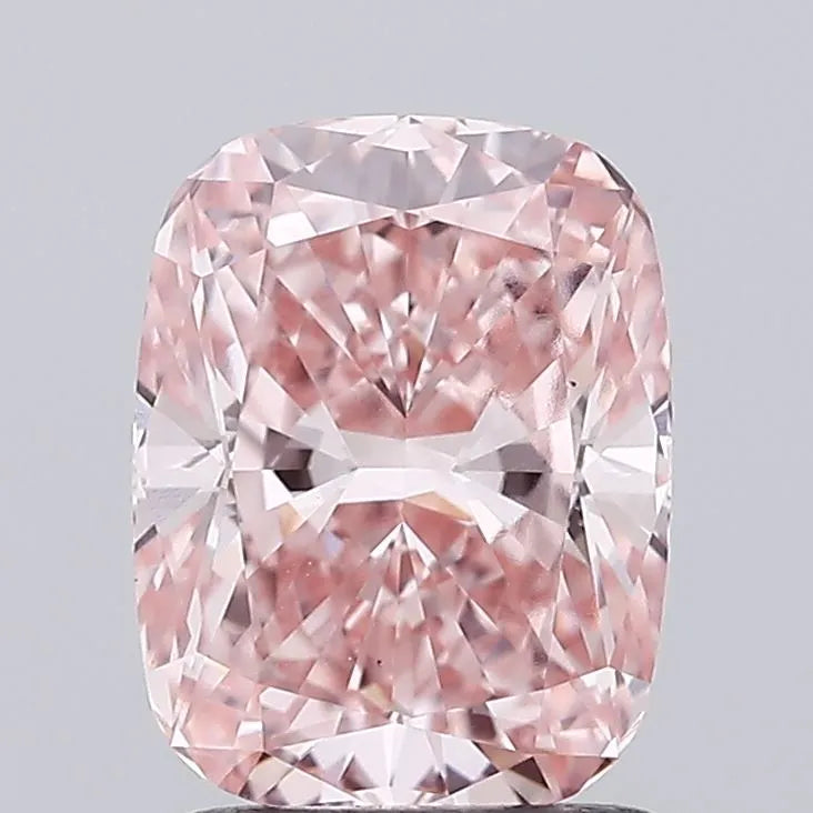 2.02ct Cushion modified Lab Grown Diamond (Colour Fancy Vivid Pink, Clarity VS1, IGI Certified)