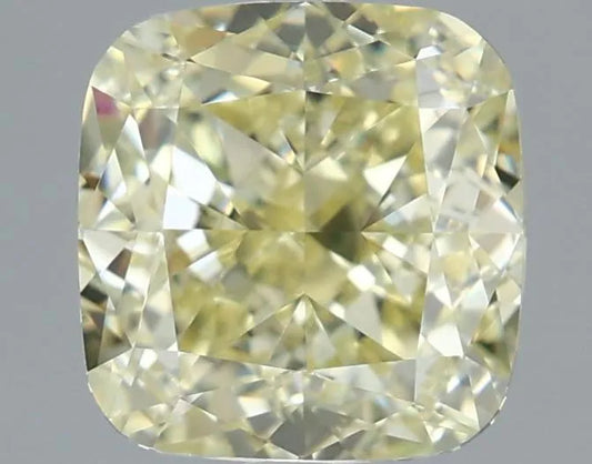 2.02ct Cushion modified Natural Diamond (Colour Fancy Light Yellow, Clarity IF, GIA Certified)
