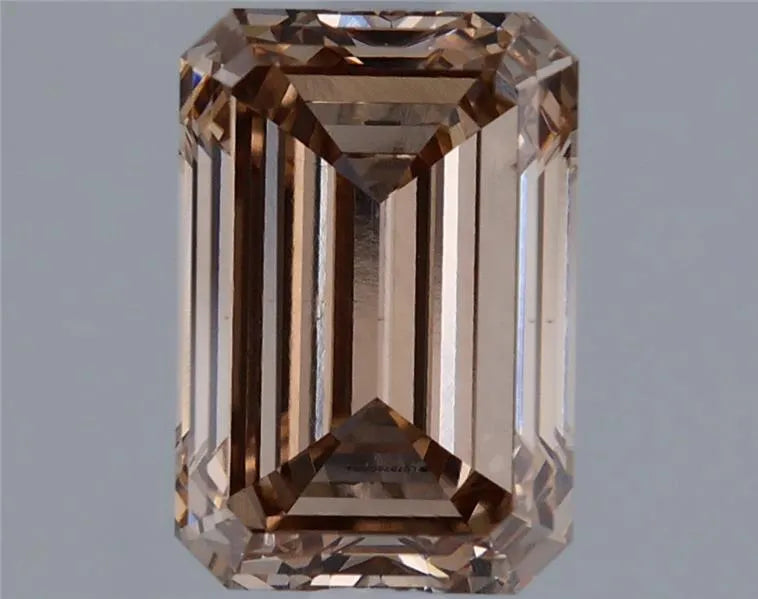 2.02ct Emerald Lab Grown Diamond (Colour Fancy Light Brown, Clarity VS1, IGI Certified)