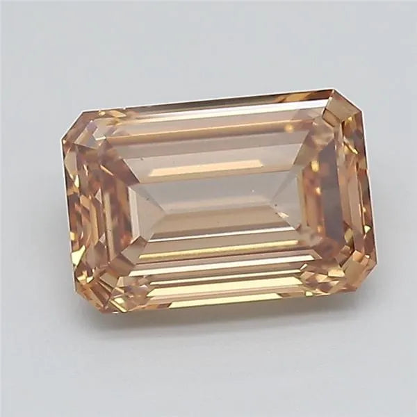 2.02ct Emerald Lab Grown Diamond (Colour Fancy Light Brown, Clarity VS1, IGI Certified)