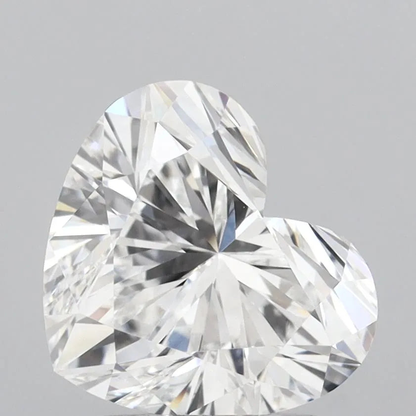 2.02ct Heart Lab Grown Diamond (Colour D, Clarity VVS2, IGI Certified)